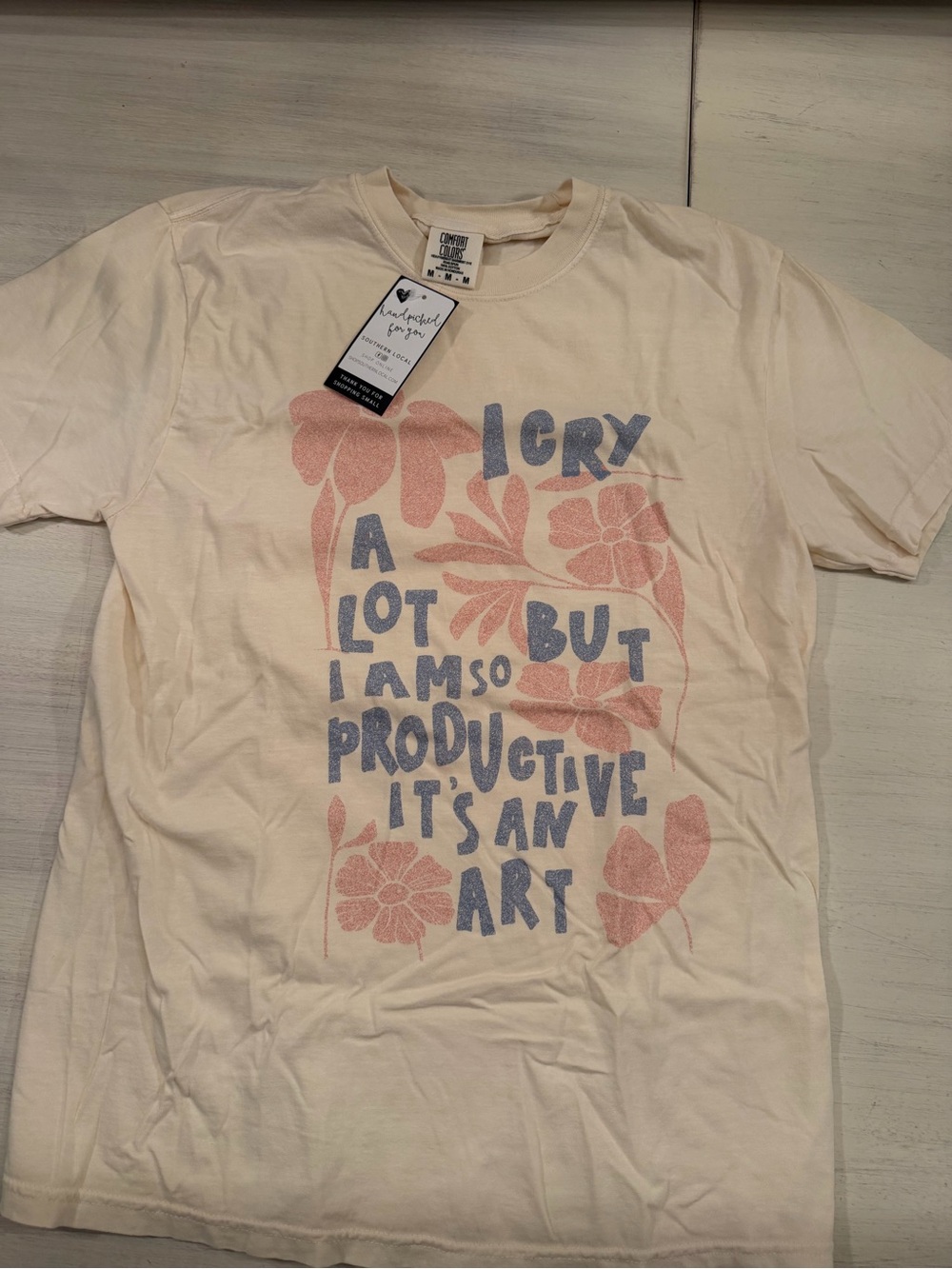 💚 Swiftie Comfort Colors I Cry a lot graphic tee medium